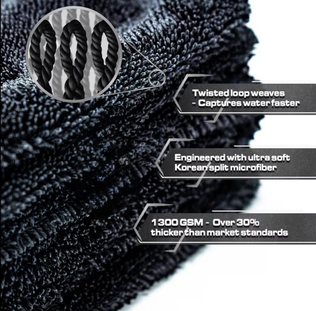 Extra Absorbent Drying Towel – In action